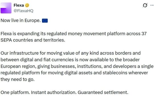 Flexa Expands Crypto Payments Across 37 European Markets