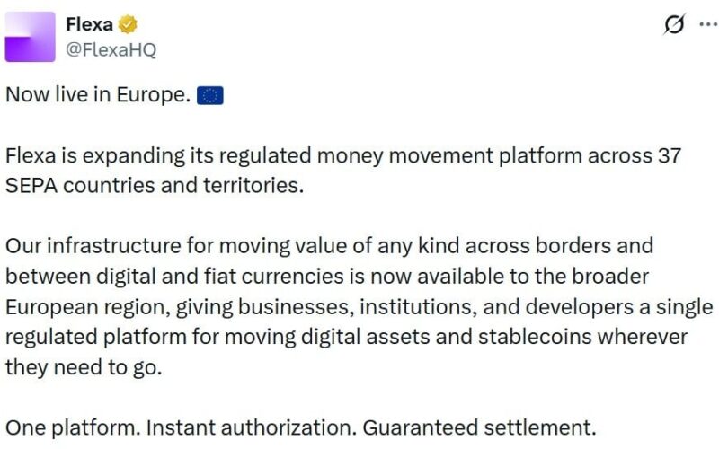 Flexa Expands Crypto Payments Across 37 European Markets