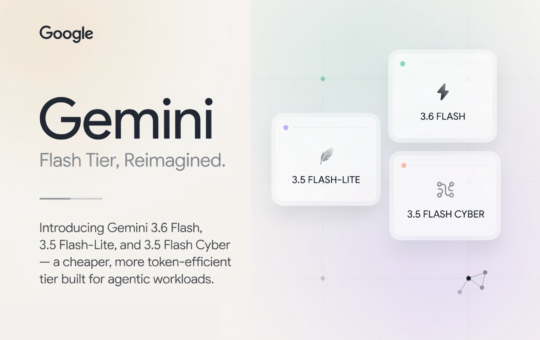 Google Releases Gemini 3.6 Flash, 3.5 Flash-Lite, and 3.5 Flash Cyber: A Cheaper, More Token-Efficient Flash Tier Built for Agentic Workloads