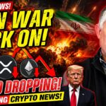 IRAN WAR BACK ON! XRP DROPING! CRYPTO DROPPING! BREAKING CRYPTO NEWS!