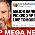 MAJOR!!!! BANKS JUST PICKED XRP TO GO LIVE TOMORROW??!