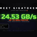 Meet Gigatoken: A Rust BPE Tokenizer that Encodes Text at 24.53 GB/s, up to 989x Faster than HuggingFace Tokenizers