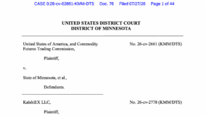 Minnesota Judge Blocks Prediction-Market Ban but Says Some Contracts Aren't Swaps