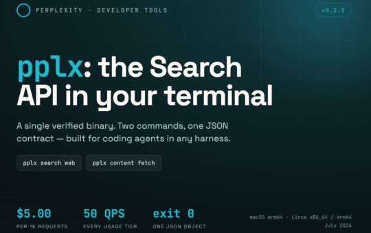 Perplexity Releases pplx, a Single-Binary CLI That Puts Its Search API in the Terminal for Coding Agents
