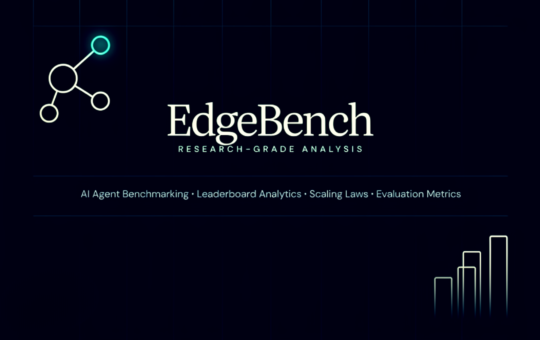 Research-Grade EdgeBench Analysis: AI Agent Benchmarking, Leaderboard Analytics, Scaling Laws, and Evaluation Metrics