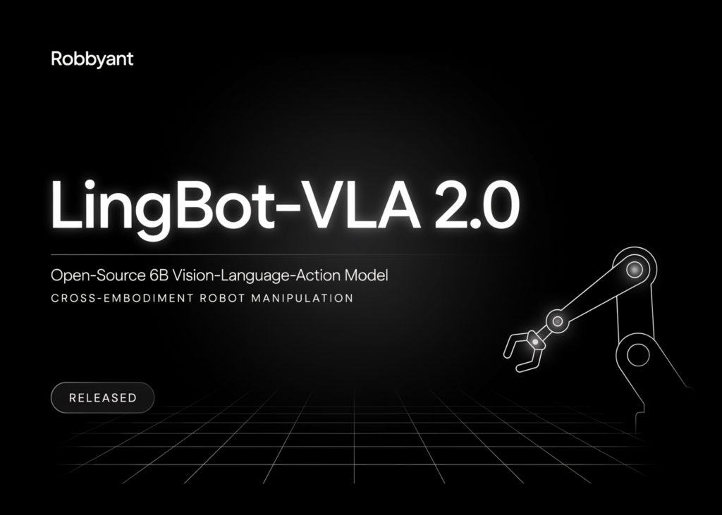 Robbyant Releases LingBot-VLA 2.0: An Open-Source 6B Vision-Language-Action (VLA) Model for Cross-Embodiment Robot Manipulation
