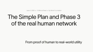 Sam Altman-Backed Project Launches Phase 3 to Drive Real-World Utility