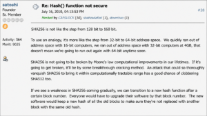 Satoshi Nakamoto Predicted Bitcoin's Hash Defense 16 Years Before Quantum Fears