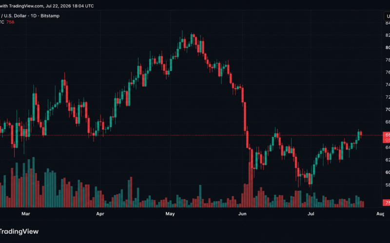 Senate Republicans Push CLARITY Act With 15 Days Left as Bitcoin Struggles Near $66K
