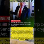 Trump Pushes Senate to Advance Crypto Regulation Bill