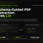 Using Lift to Turn Research PDFs into Structured JSON with Controlled, Schema-Guided Field-Level Evaluation