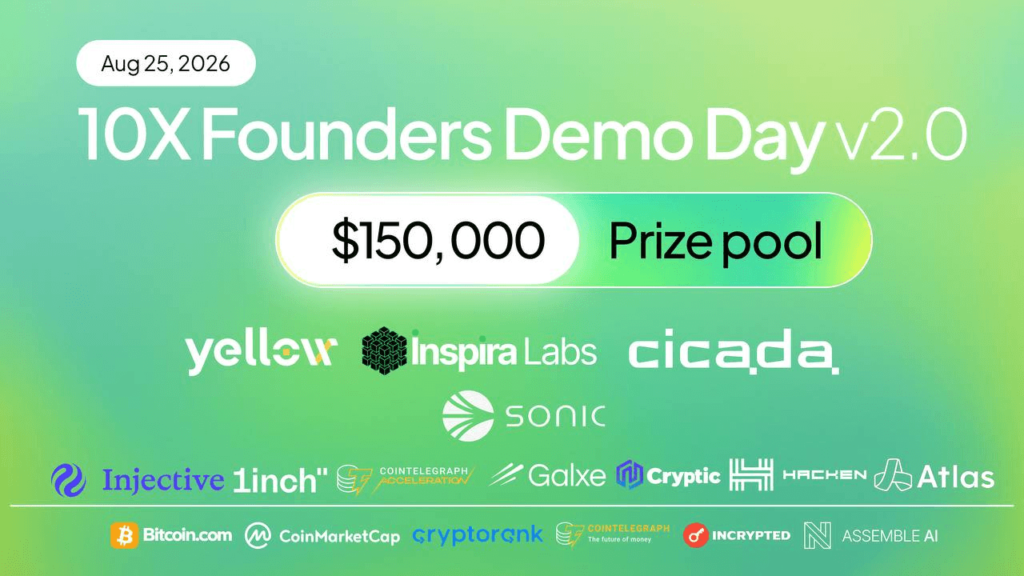 10X Founders Demo Day Opens Applications for v2.0