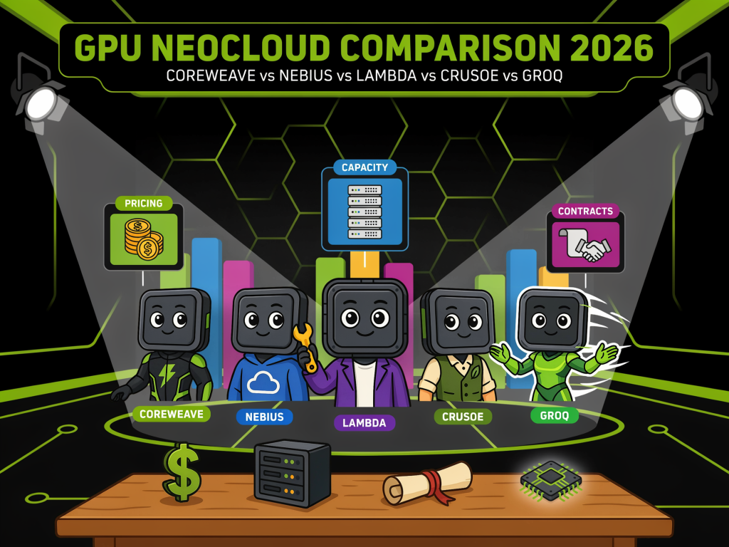 Best GPU Neoclouds 2026: CoreWeave, Nebius, Lambda, Crusoe, and Groq Ranked by Published Pricing and Contracted Power