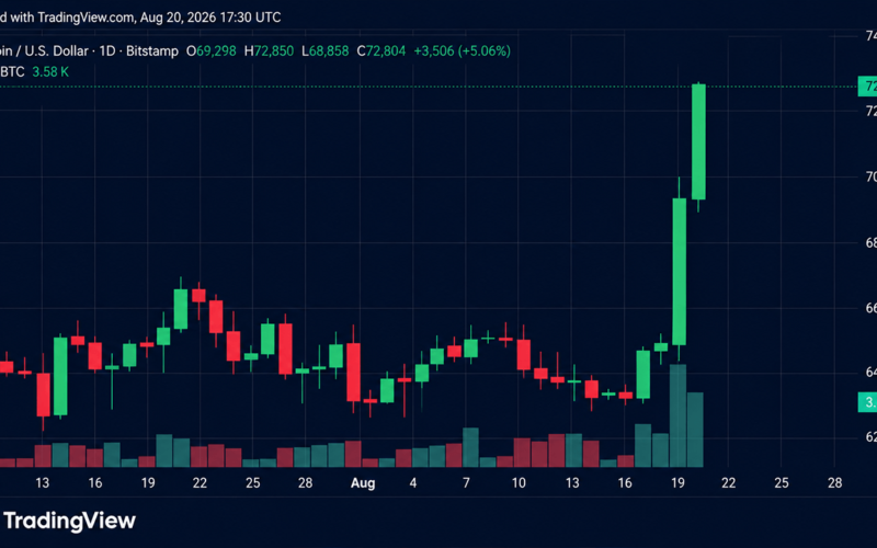Bitcoin Hits $72,850 as Traders Lose $650M in Shorts
