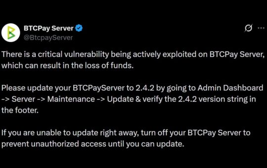 Bitcoin Lightning Nodes Hit as BTCPay Signals Emergency 2.4.2 Fix