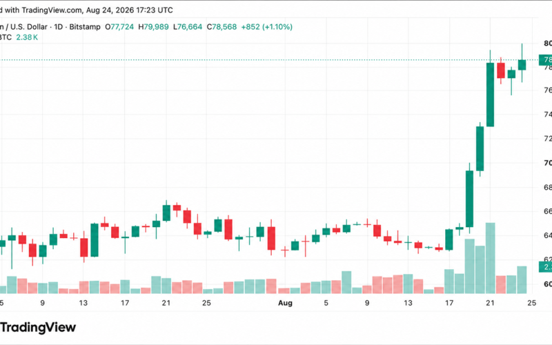 Bitcoin Price Drives Toward $80K as Economist Warns of 'Massive QE' – Bitcoin News