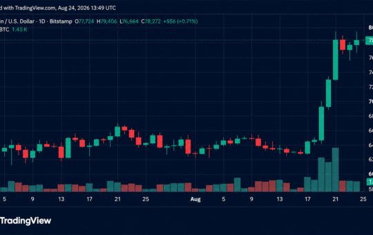 Bitcoin Storms Past $79K Before Hitting Resistance Near $80K