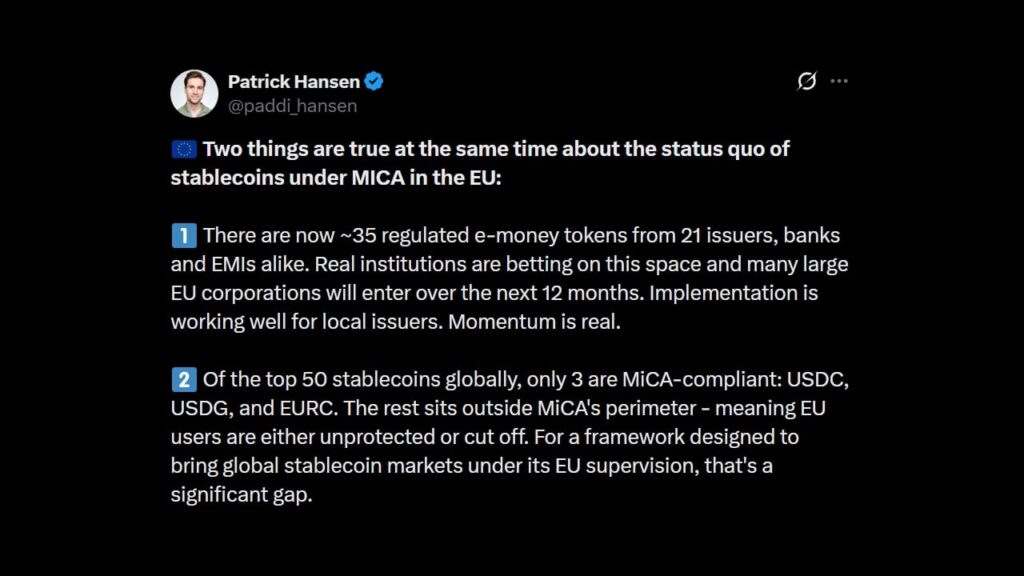 Circle Warns MiCA Rules Cut off EU Users From Top Stablecoins