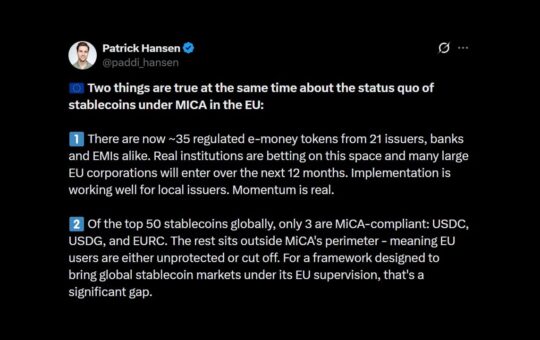 Circle Warns MiCA Rules Cut off EU Users From Top Stablecoins