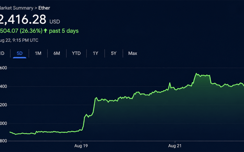 Ethereum Taps $2,546 as ETF Cash and Shorts Fuel the Fire – Bitcoin News