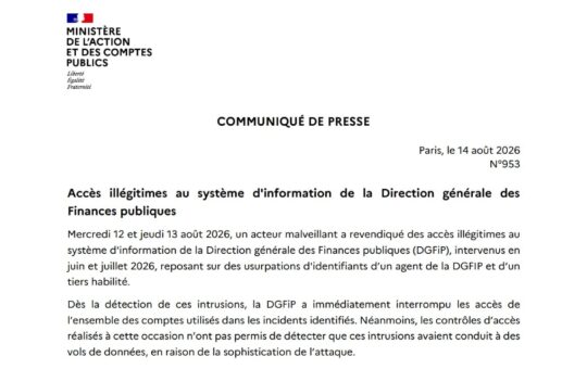French Tax Agency Admits Data Breach as Hacker Steals 678k Records