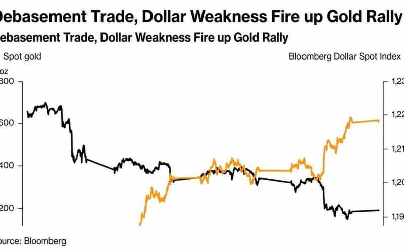 Gold Hits $4,620 as Treasury Buybacks Reignite the Dollar Debasement Trade