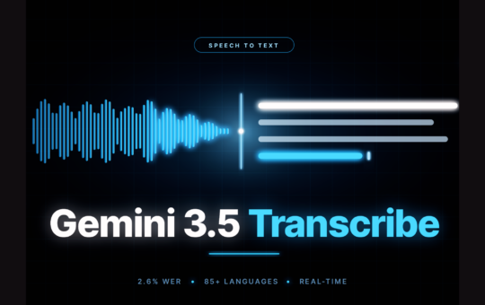 Google AI Releases Gemini 3.5 Transcribe: A Speech-to-Text Model Reporting 2.6% Average WER Across 85+ Languages