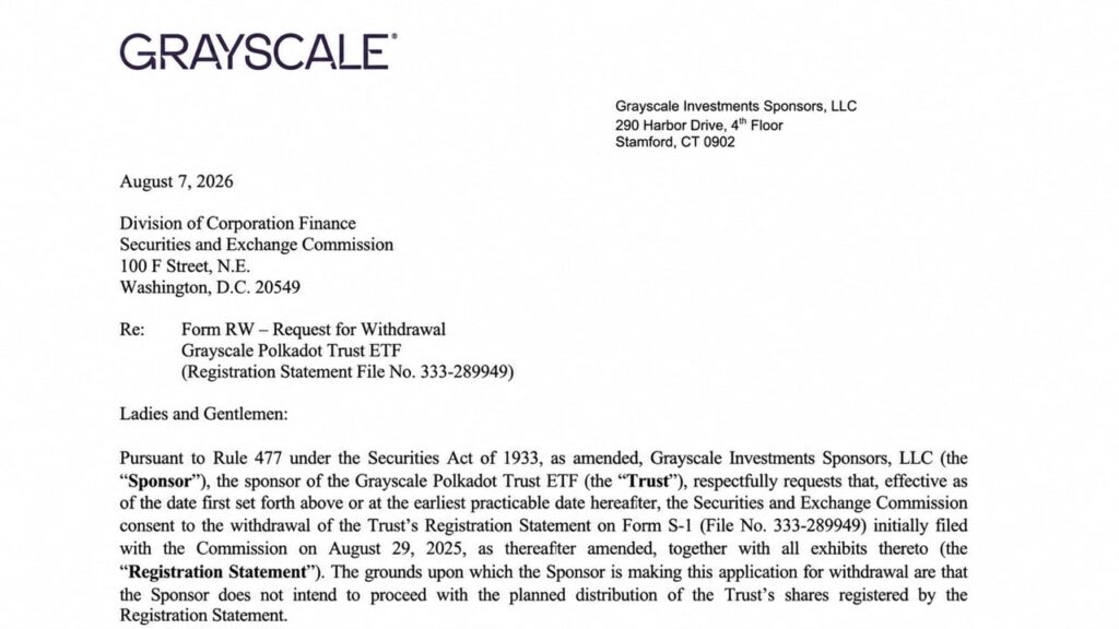 Grayscale Pulls Three Altcoin ETF Filings in Just 190 Seconds