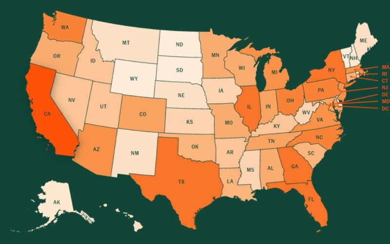 Interactive Map Showing Exactly Where 67 Million US Crypto Holders Live – Bitcoin News