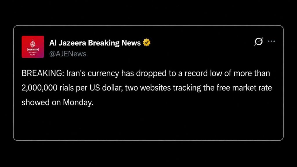 Iran's Rial Crashes to a Record Low as New Sanctions Target Its Bitcoin Mining Lifeline