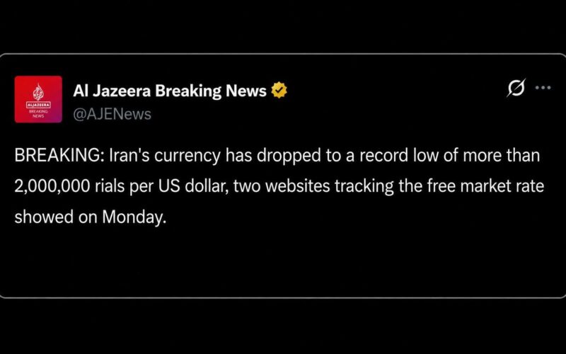 Iran's Rial Crashes to a Record Low as New Sanctions Target Its Bitcoin Mining Lifeline