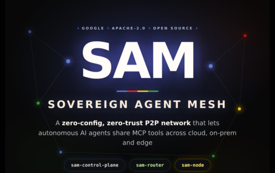 Meet SAM (Sovereign Agent Mesh): A Zero-Config, Zero-Trust P2P Network for AI Agents