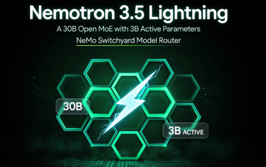 NVIDIA AI Releases Nemotron 3.5 Lightning: A 30B Open MoE with 3B Active Parameters, and NeMo Switchyard Model Router