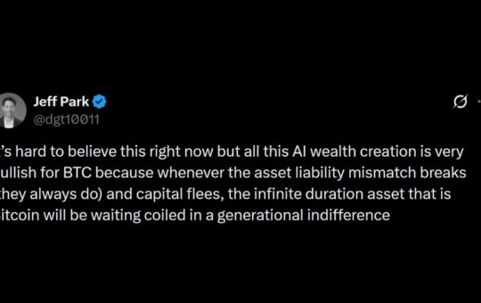 ParaFi Partner Bets AI Capital Flees to Bitcoin After Crash