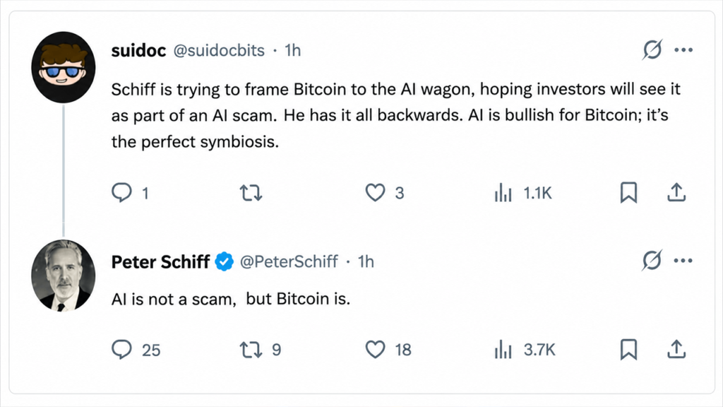Peter Schiff Says AI Could Turn Into Bitcoin's Biggest Threat – Bitcoin News