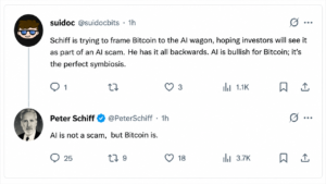 Peter Schiff Says AI Could Turn Into Bitcoin's Biggest Threat – Bitcoin News