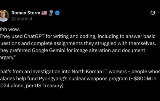 Roman Storm Targets Google and OpenAI Over DOJ Crypto Conviction