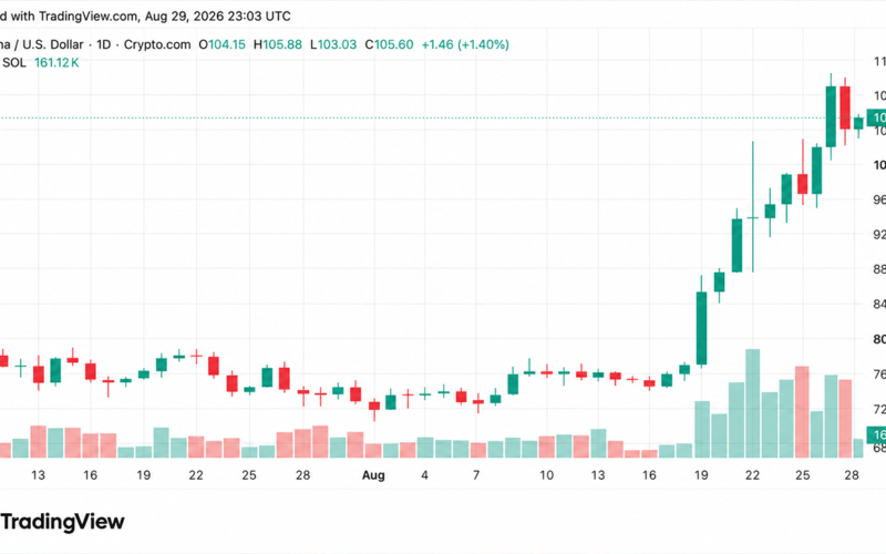 Solana Leads Altcoin Gains as XRP and DOGE Slide