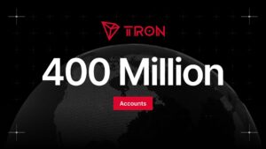 TRON Surpasses 400 Million Accounts as Total Transfer Volume Nears $30 Trillion