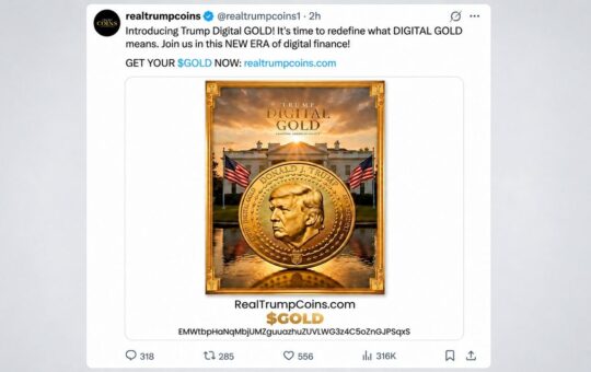 Trump-Linked Account Rugs GOLD Token, Nets $312K Profit
