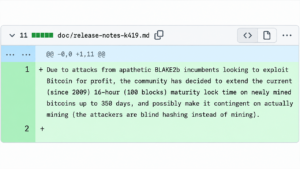BLAKE2b Bitcoin Fork Wants Miners to Wait 45 Days to Touch Their Coins – Bitcoin News