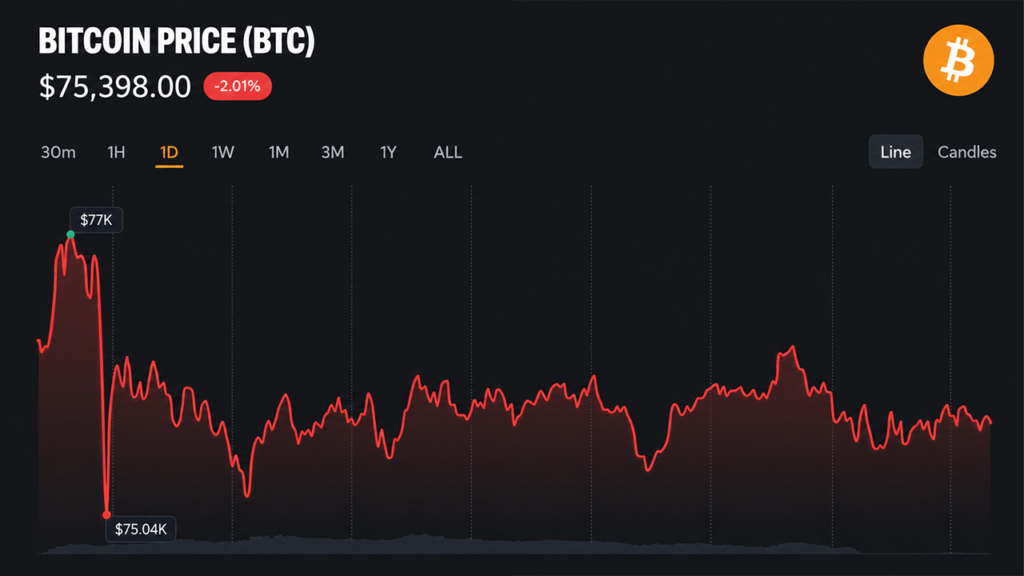 Bitcoin Price Holds $75,500 as Traders Price In Fed Rate Hike