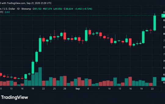 Bitcoin Price Rips to $87K, and Suddenly $90K Is Back in the Conversation