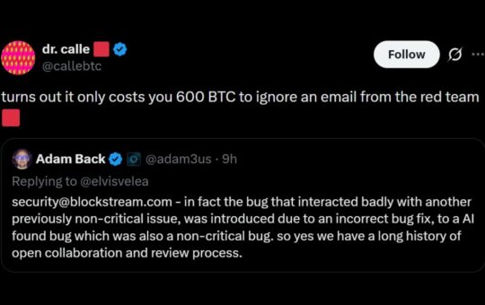 Bitcoin Red Team Claims Blockstream Ignored Warnings Before Hack