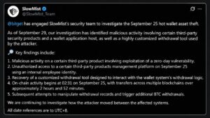 Bitget Hackers Were Inside the Exchange for 25 Days Before $388M Heist