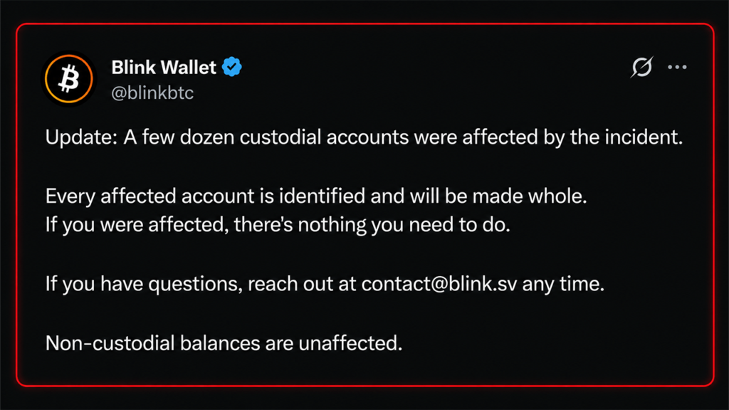 Blink Wallet Hit by Attacker, 'Few Dozen' Custodial Accounts Drained