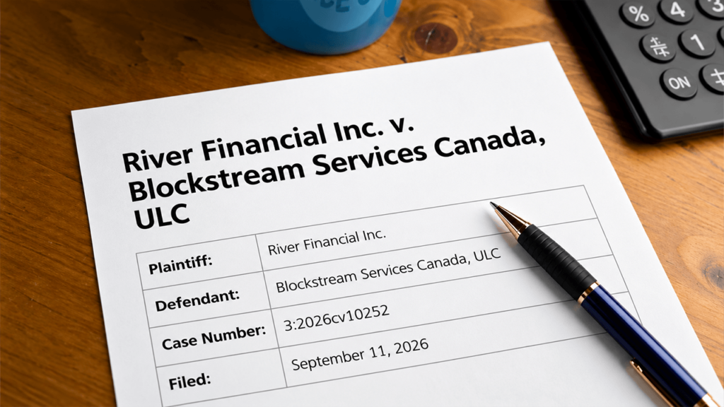 Blockstream Addresses $6.7M River Lawsuit