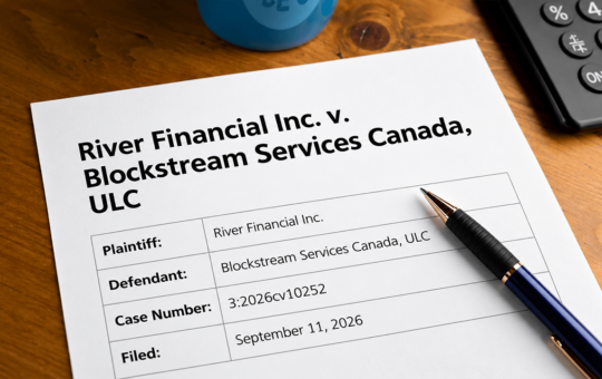 Blockstream Addresses $6.7M River Lawsuit