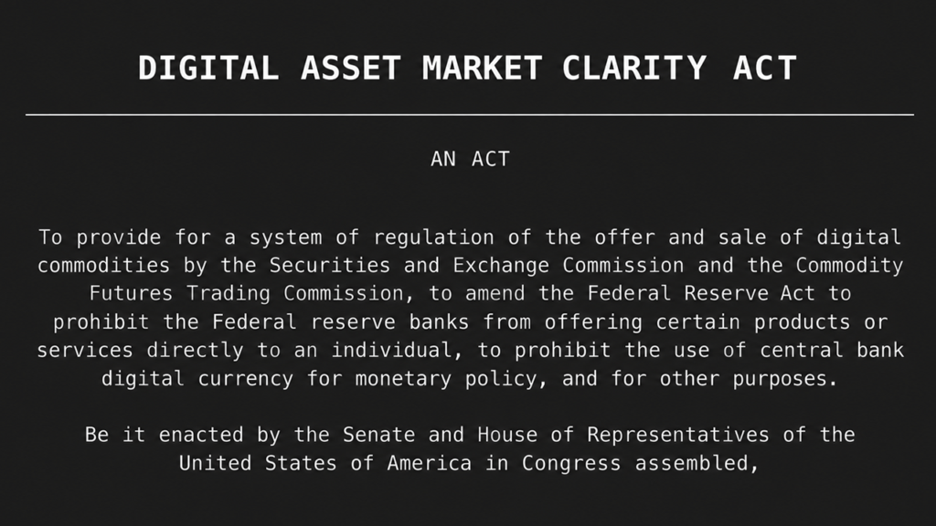 CLARITY Act Needs 60 Votes Today Just to Reach the Real Vote