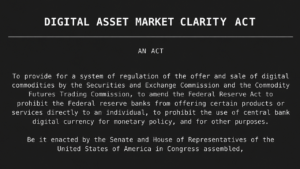 CLARITY Act Needs 60 Votes Today Just to Reach the Real Vote